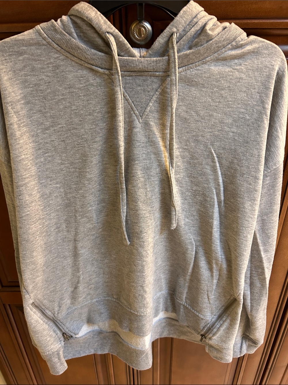 SO Women's Light Gray Hoodie Sweatshirt